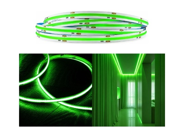 &ua TIRA LED COB 320 12V VERDE X 5 MTS LED-COB320G-12V